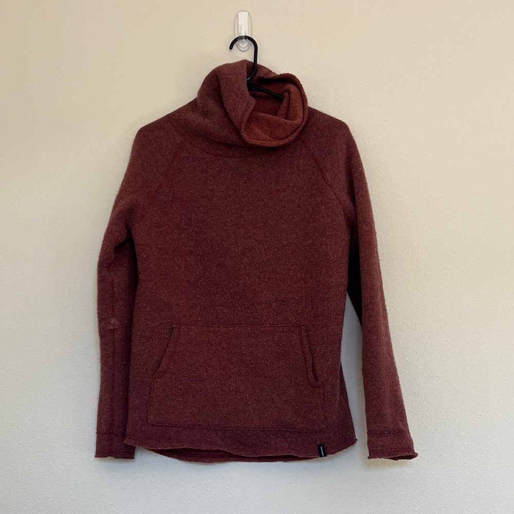 Cozy Maroon Cowl Neck Sweater